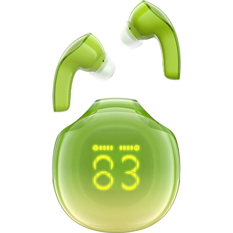 Acefast T9 Earbuds - Grøn - 6,5 timers batteritid