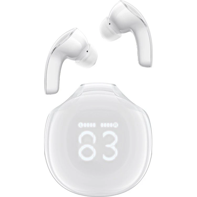 Acefast T9 Earbuds - Hvid - 6,5 timers batteritid