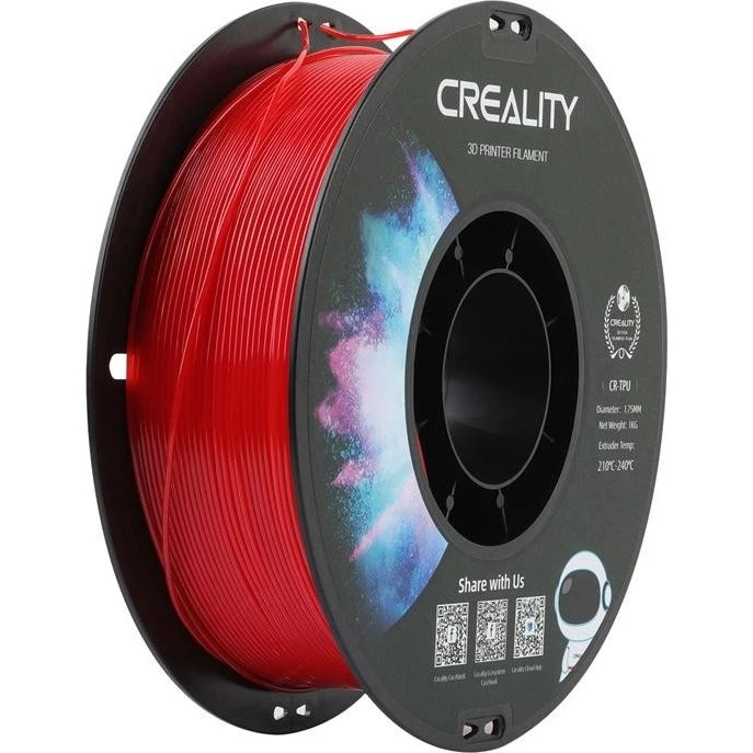 Creality CR-TPU Filament 1.75mm, 1kg - Rød