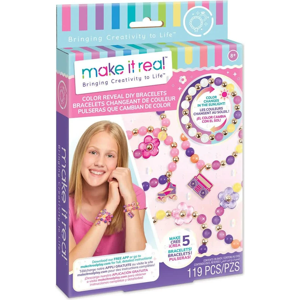 Make It Real Farveskift DIY Armbåndssæt - 5 armbånd