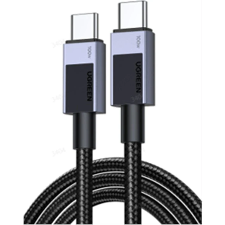 UGREEN USB-C til USB-C Kabel - 100W - 0,5m - Sort