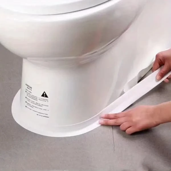 Vandtæt Toiletfugestribe 2 ruller – Hvid PVC, 3.2 m