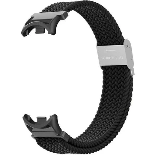 Xiaomi Mi Band 8/9 Vævet Nylon Urrem - Sort
