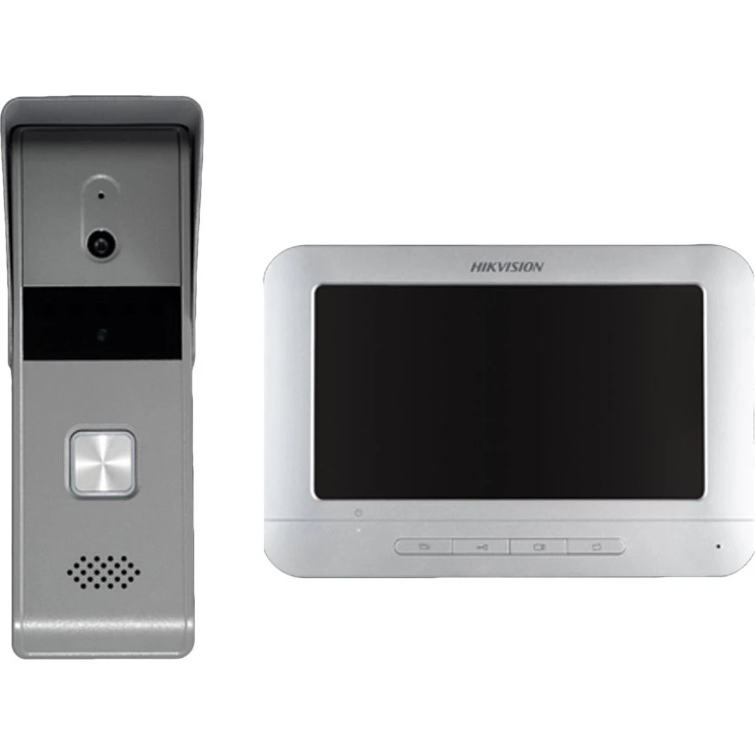Hikvision DS-KIS203T Videodørtelefon med 7" skærm, Full HD, Hvid