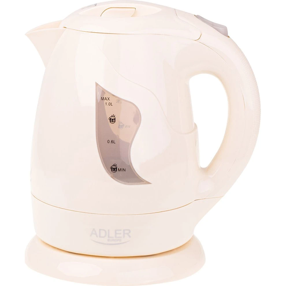 Adler Elkedel 850W 1,0 Liter Beige