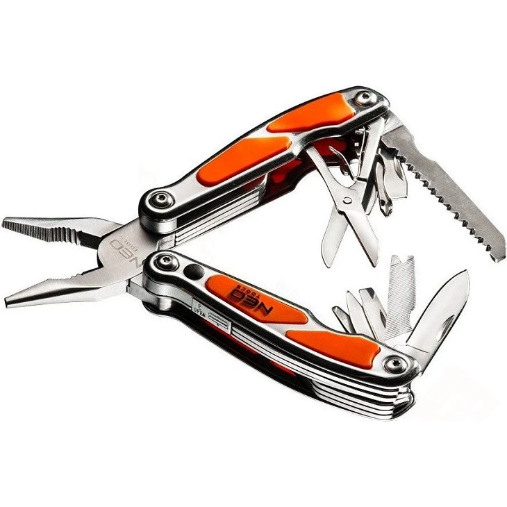NEO TOOLS Multiværktøj LED - 12 dele med kuffert