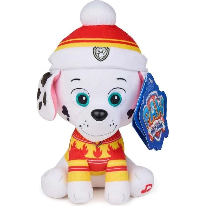 Paw Patrol Marshall Christmas Bamse med Lyd - 20 cm