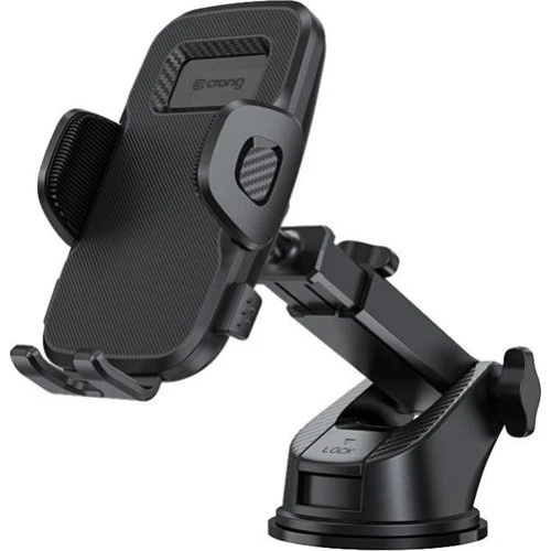 CRONG Carclip Mobilholder til instrumentbræt og forrude - Sort