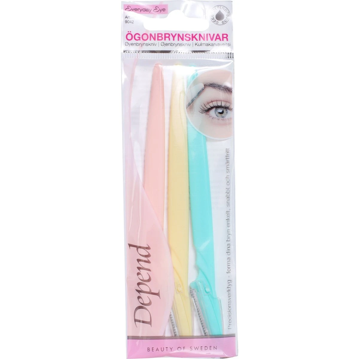 Depend Everyday Eye Eyebrow Cutter - 3-pak