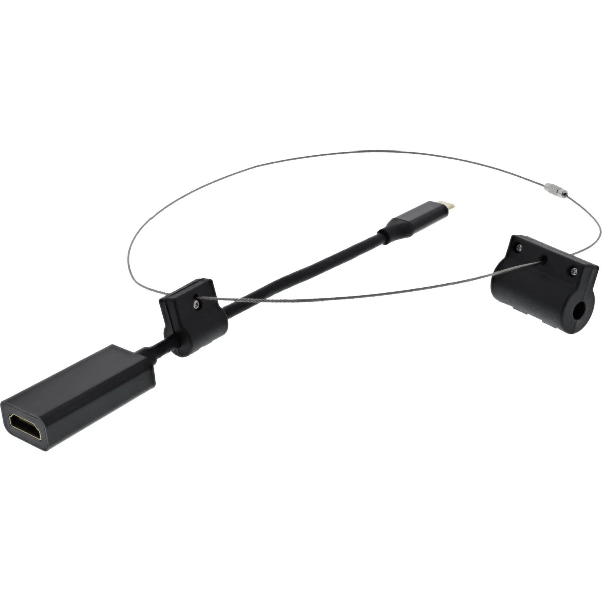 DELTACO Videoadapter-kit USB-C til HDMI, Sort
