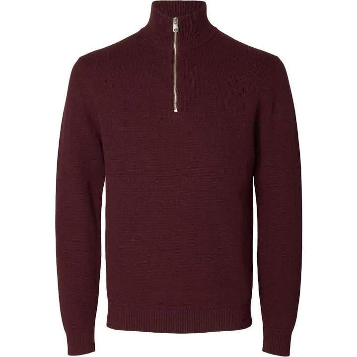 SLHDANE LS Knit Structure Half Zip