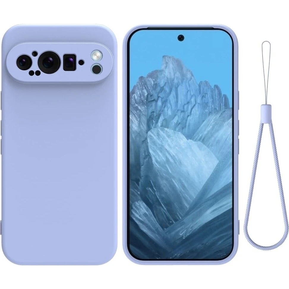 Matte Liquid Silikone Cover til Google Pixel 9 - Lilla