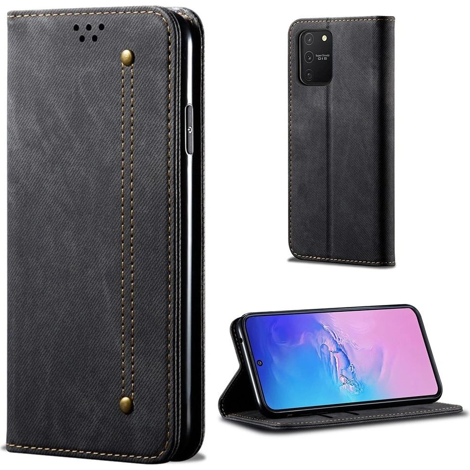 Jeans Samsung Galaxy S10 Lite Etui - Sort