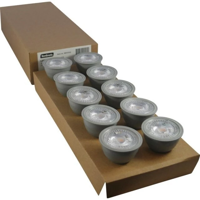 Nordtronic GU10 LED 10-pak 5,5W 2700K CRI>90 dæmpbar
