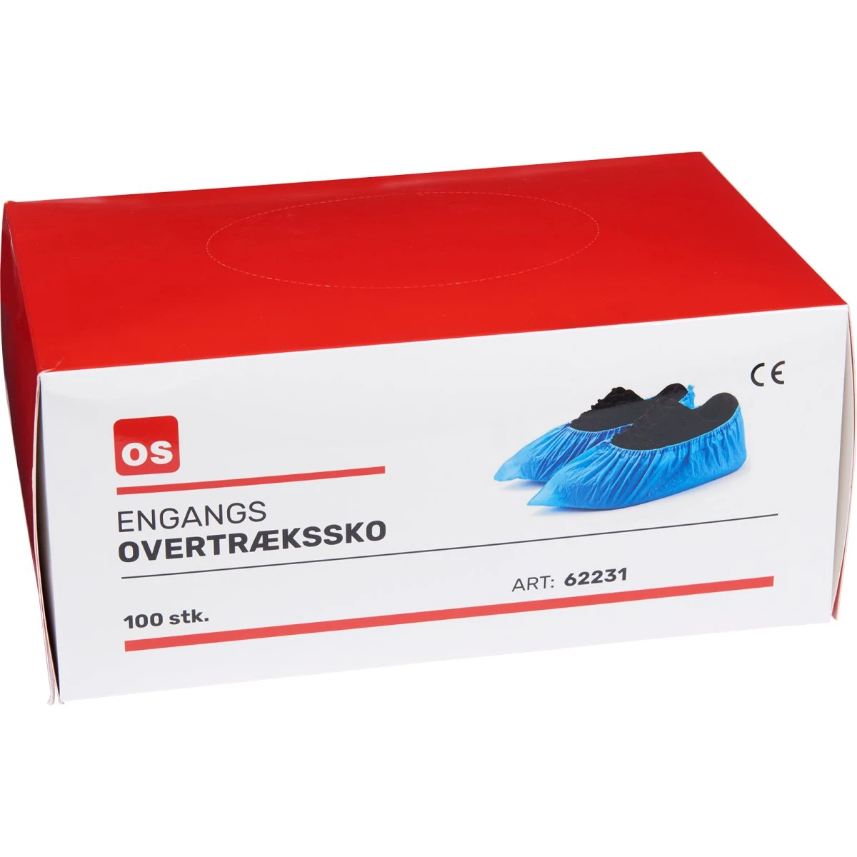 Overtrækssko OS blå, 100 stk, 41,5x15cm