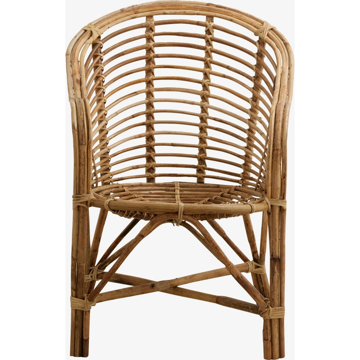 Nordal CANIA bambusstol i natur - B58 x D62 x H80 cm