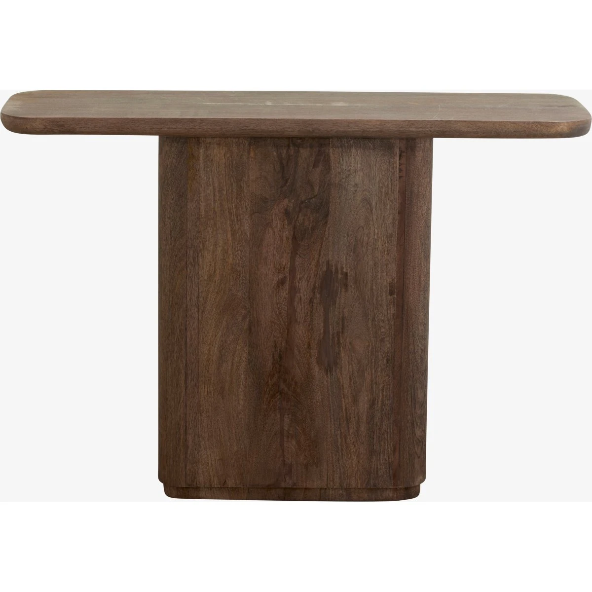 Nordal TOKE konsolbord i mørkebrunt mangotræ - 120x40x80 cm