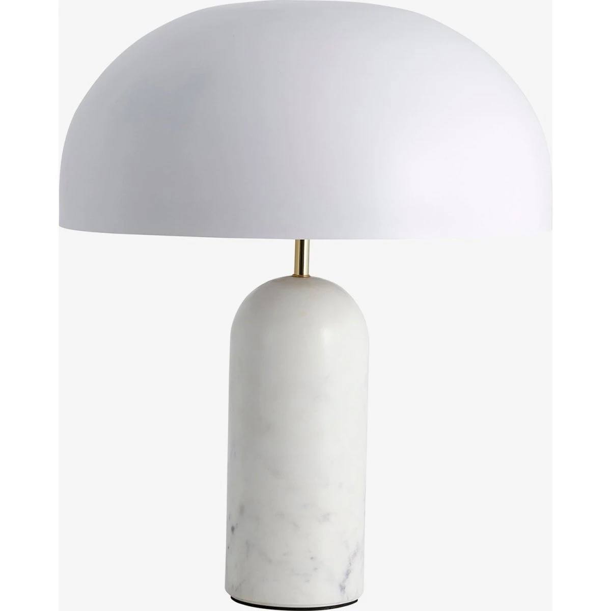 Nordal ATLAS bordlampe med hvid marmor og metal - Ø40 x H49 cm