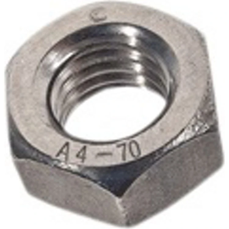 Bossard M6 DIN 934 6kt. Syrefast A4 Møtrik - 100 stk