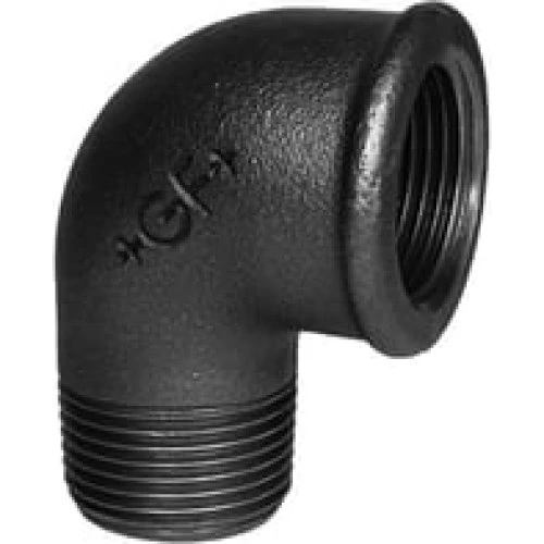Georg Fischer +GF+ Vinkel 90° Sort Muffe/Nippel 1/4