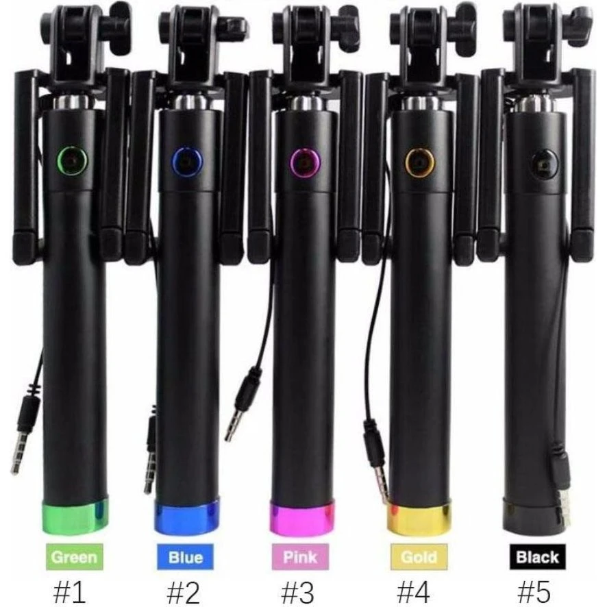 Plug and Play Foldbar Selfie Stick med Beslag