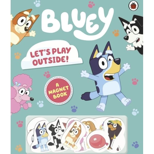 Bluey: Let's Play Outside! Magnetbog