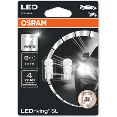 Osram 2825DWP W5W LED 12V 6000K (2-pak)