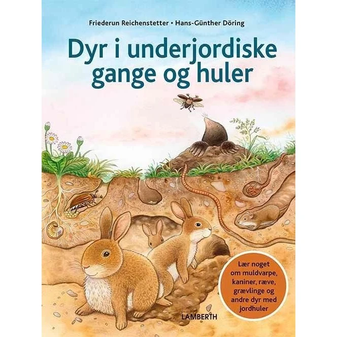 Dyr i underjordiske gange og huler – Børnebog (Hardcover)