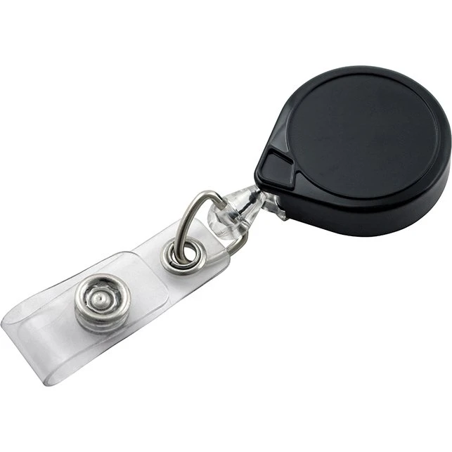 KEY-BAK Mini-Bak ID-holder med bælteclip, Sort