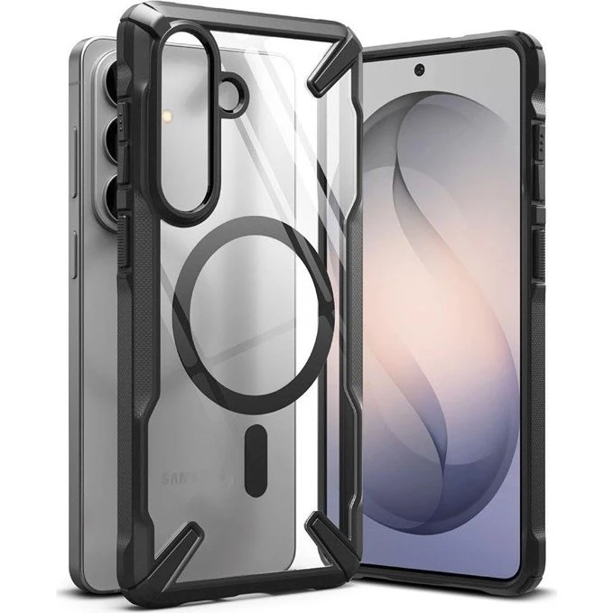 Ringke Fusion X Magnetic MagSafe til Samsung Galaxy S26+ - Clear Black