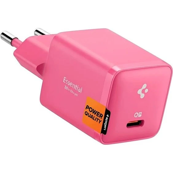 Spigen ArcStation Essential 30W USB-C Vægoplader - Pink