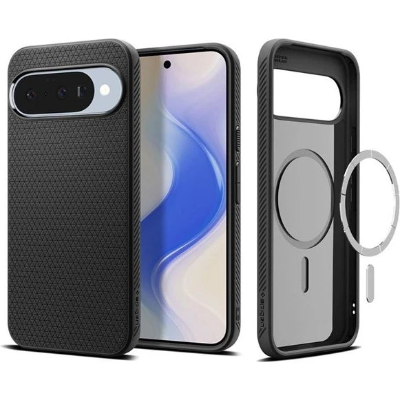 Spigen Liquid Air MagFit Cover til Google Pixel 10 & 10 Pro - Sort