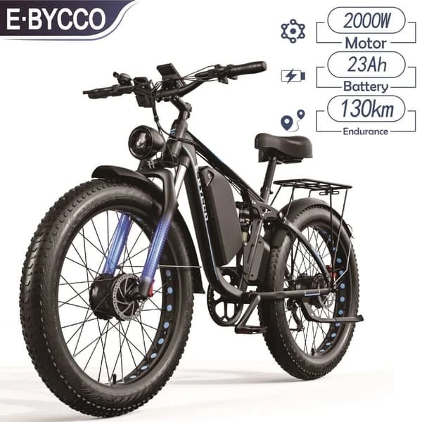 E-BYCCO EB7 Pro Elcykel - 3000W Dobbeltmotor & 26" Fatbike