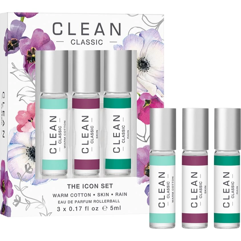 Clean Classic Rollerball The Icon Set, 3x5ml