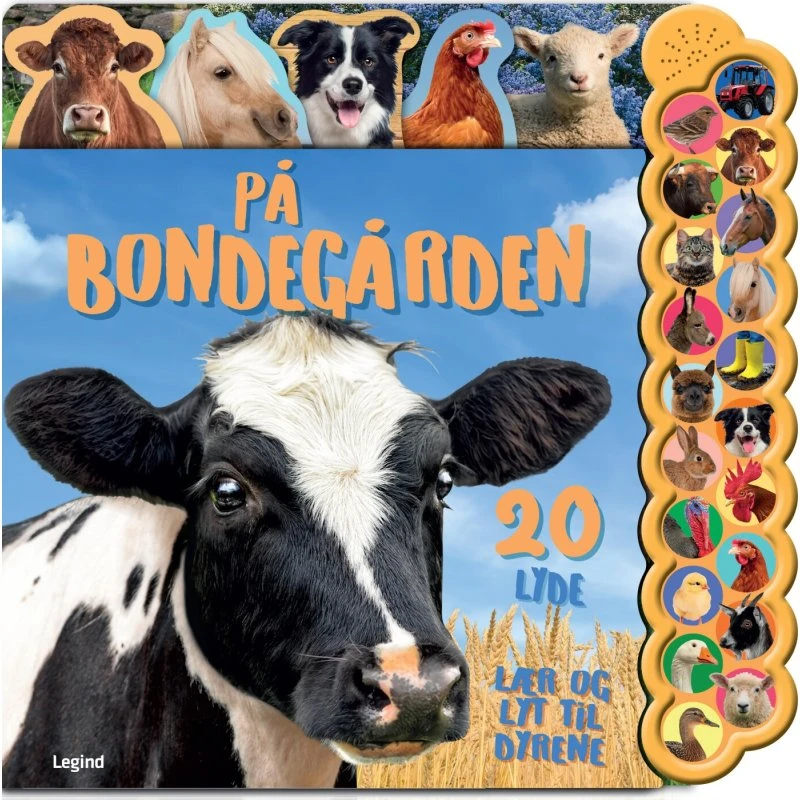 På Bondegården — 20 lyde, lær-og-lyt papbog