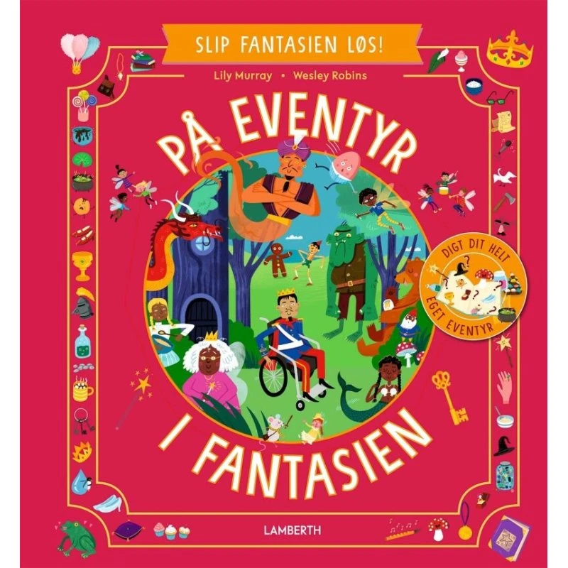 På eventyr i fantasien - børnebog (hardcover)