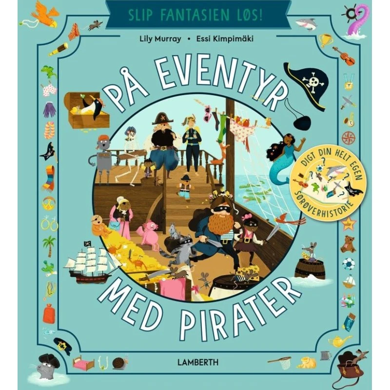 På eventyr med pirater – børnebog (hardcover)