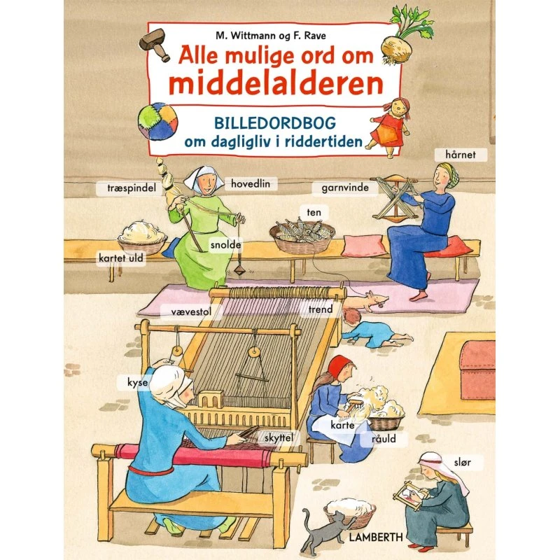 Alle mulige ord om middelalderen – Billedordbog (hardcover)