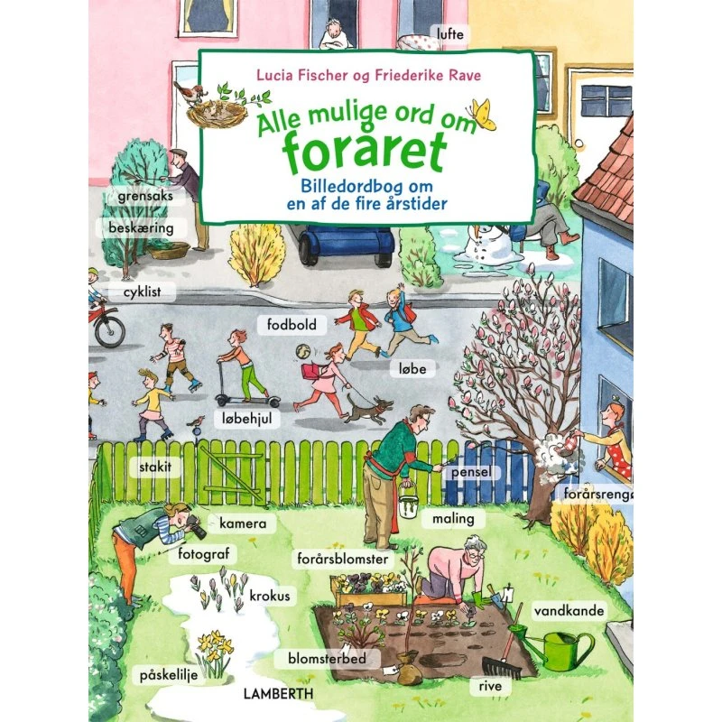 Alle mulige ord om foråret – Billedordbog (hardcover)