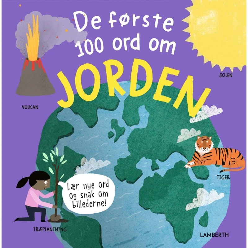 De første 100 ord om jorden – børnebog (hardcover)