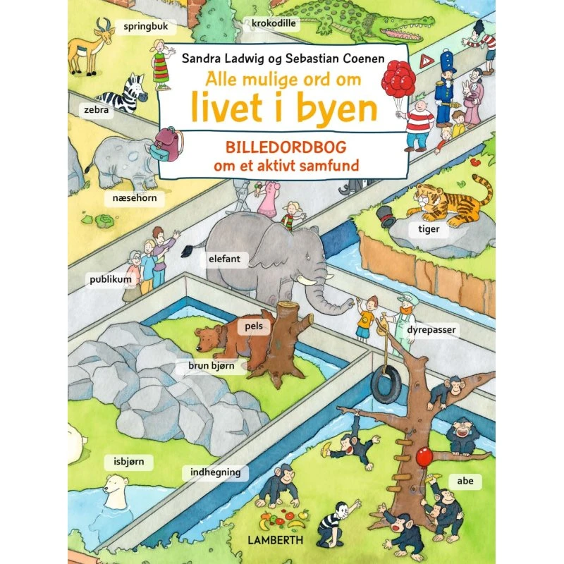 Alle mulige ord om livet i byen – billedordbog (hardcover)