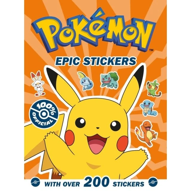 Pokémon Epic Stickers - Klistermærkebog med over 200 klistermærker
