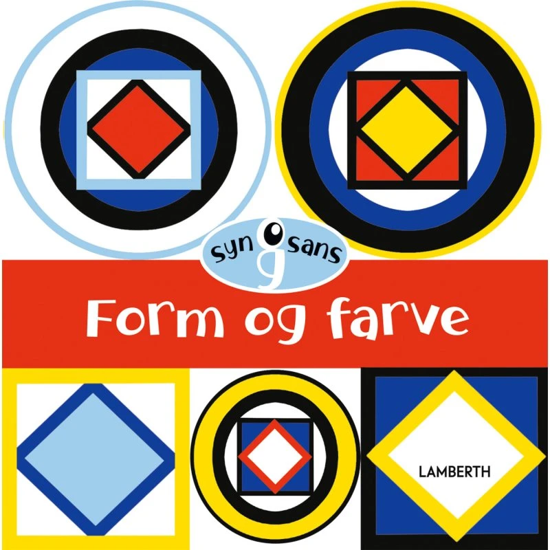 Form og Farve – Papbog til spædbørn (0-6 mdr)