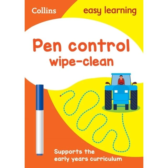 Collins Pen Control Age 3-5 Wipe Clean Activity Book