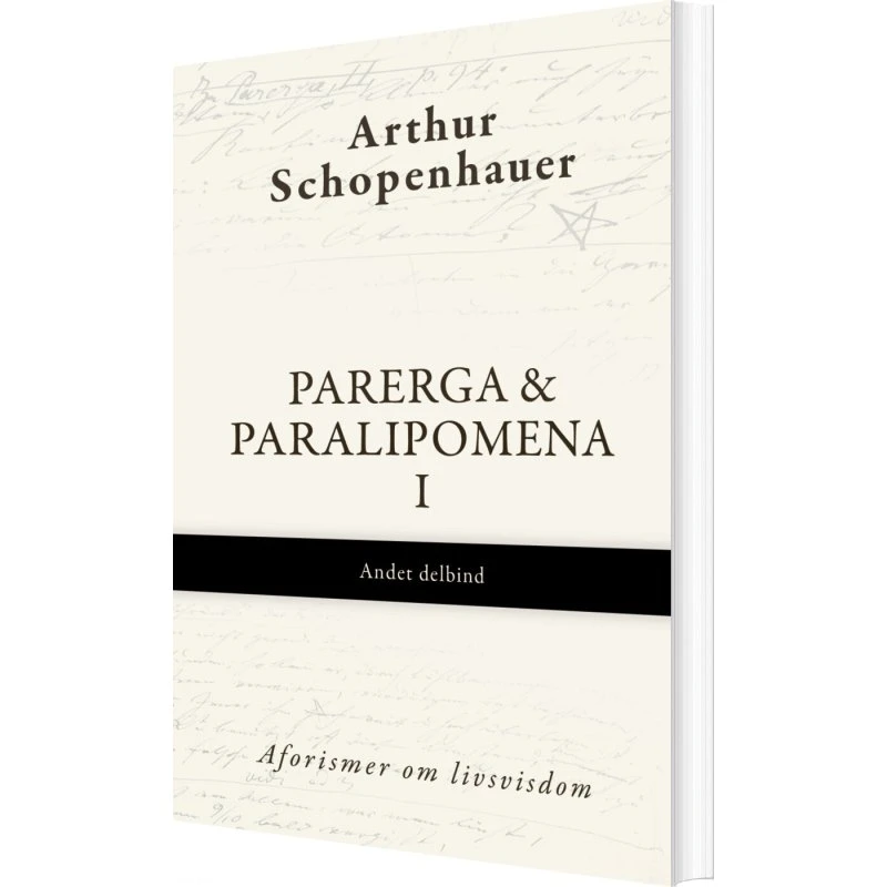 Parerga & Paralipomena II – Andet delbind (hæftet)