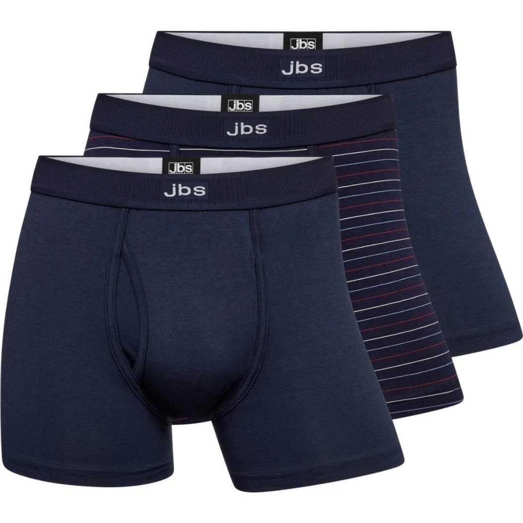 JBS 3-pak navy boxershorts med gylp i bambus, str. Medium