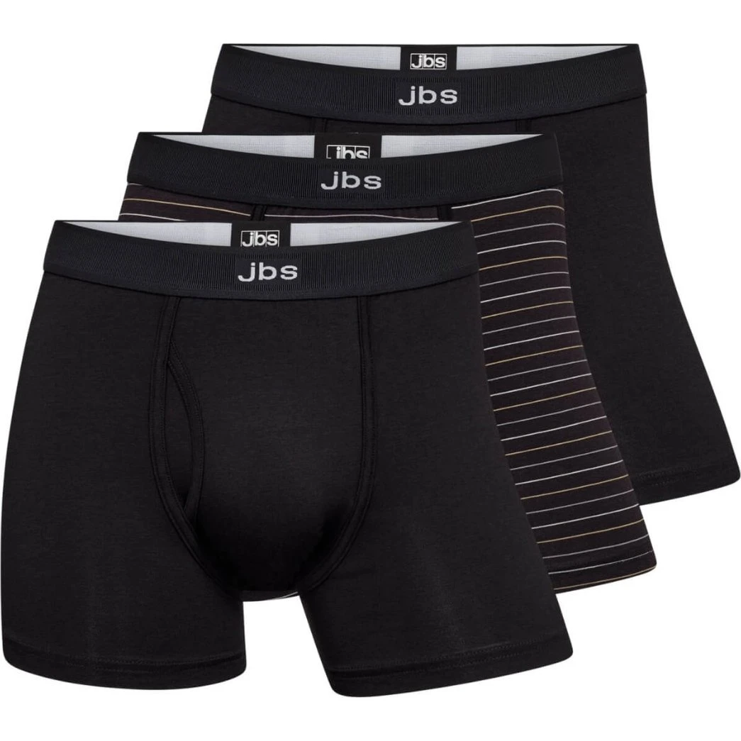 JBS 3-pak sorte bambus boxershorts med gylp, str. medium