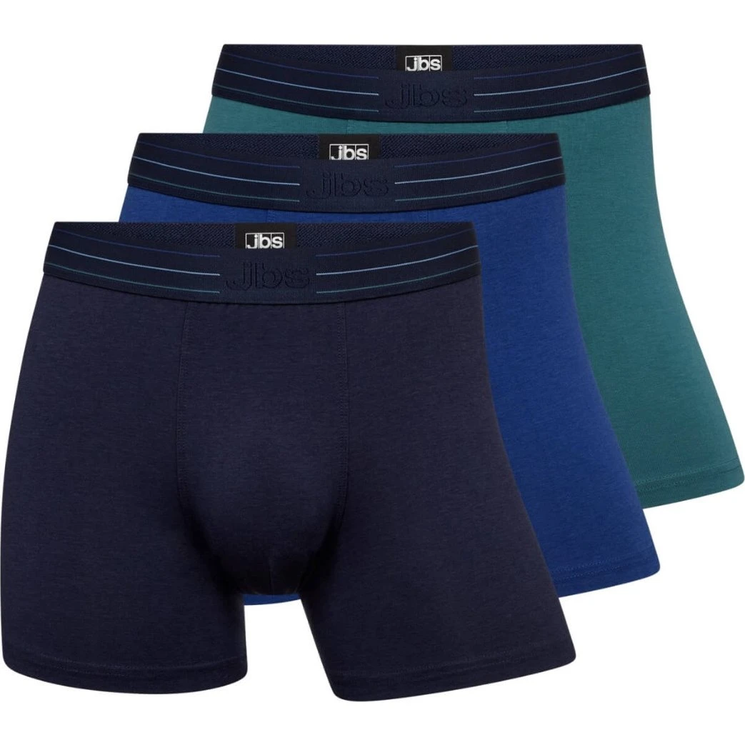 JBS 3-pak bambus boxershorts, blå/grøn, str. 3XL