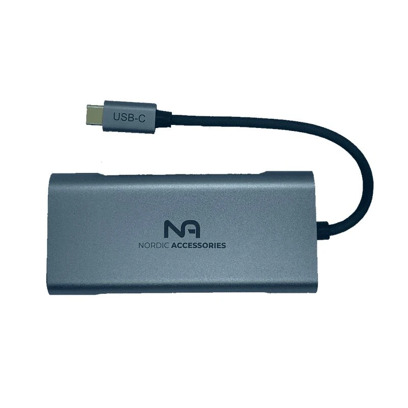 Nordic Accessories 7-in-1 USB-C Hub Dockingstation 4K HDMI