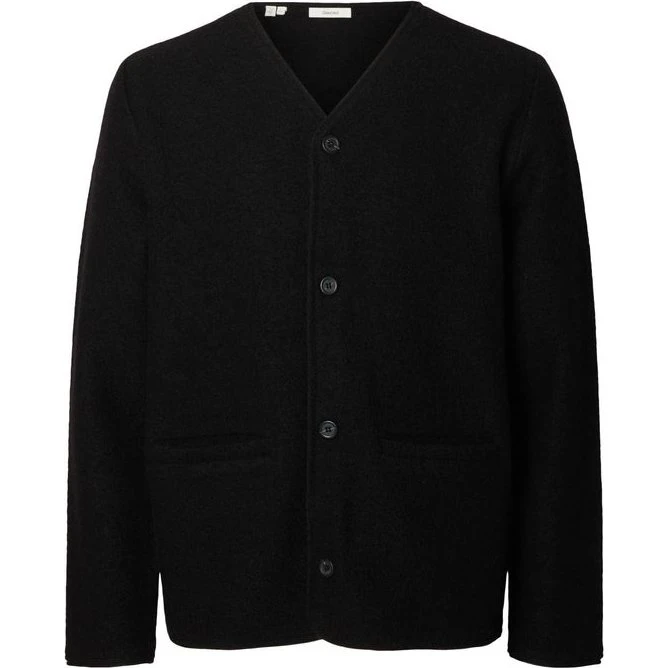 Slmjin Boiled Wool Cardigan